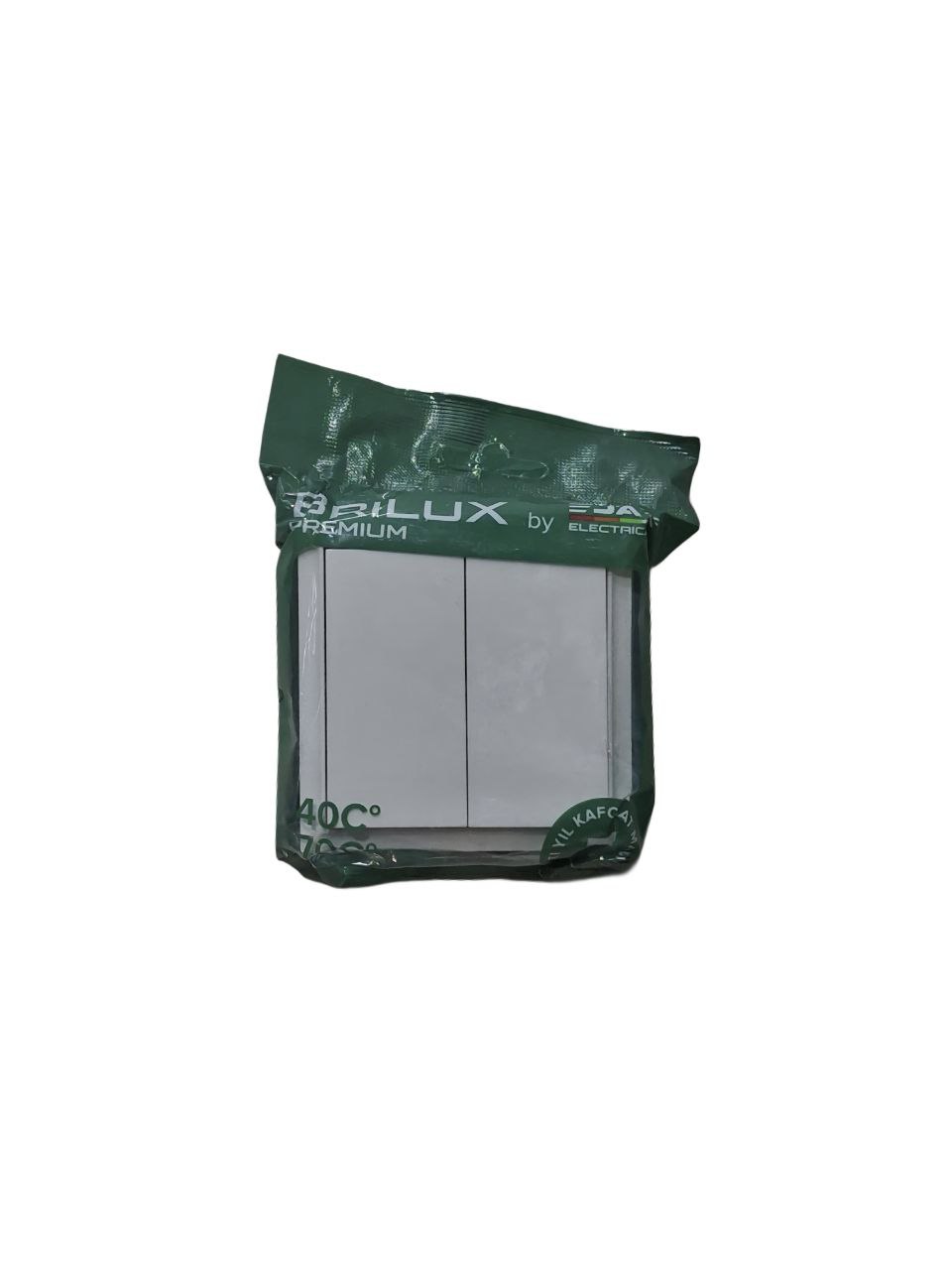 Выключатель BRILUX белый (2-клавишный)