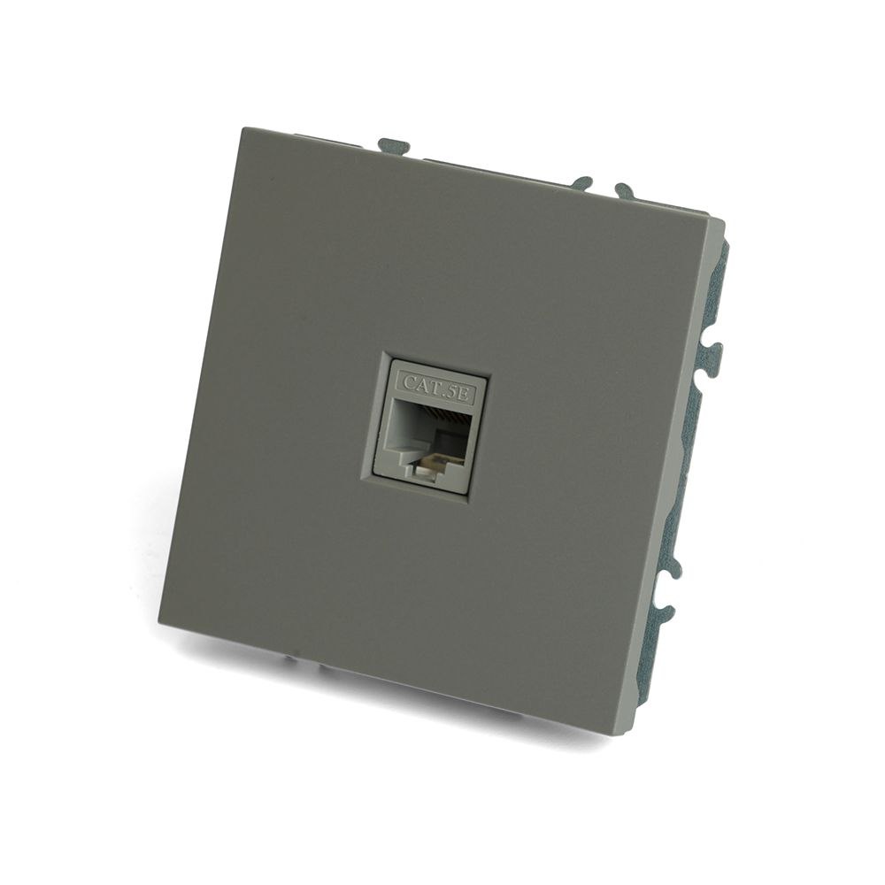 Телефонная розетка BRILUX серая (CAT 3)