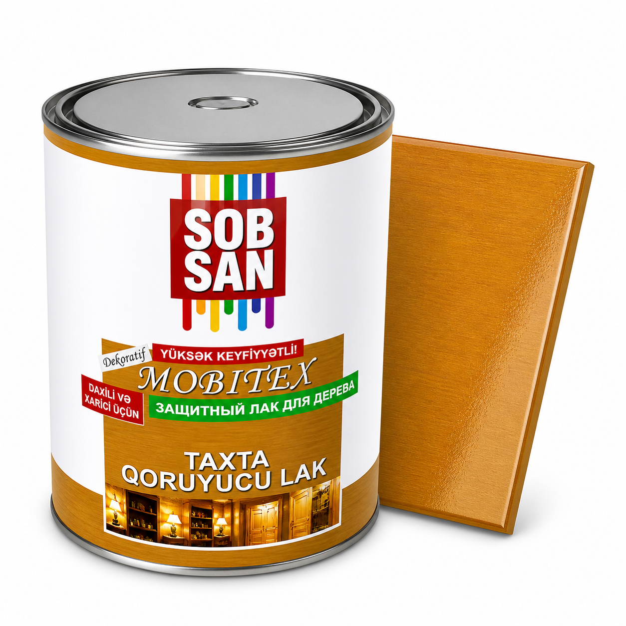 ЦВЕТНОЙ ЛАК SOBSAN ДЛЯ ДЕРЕВА 201