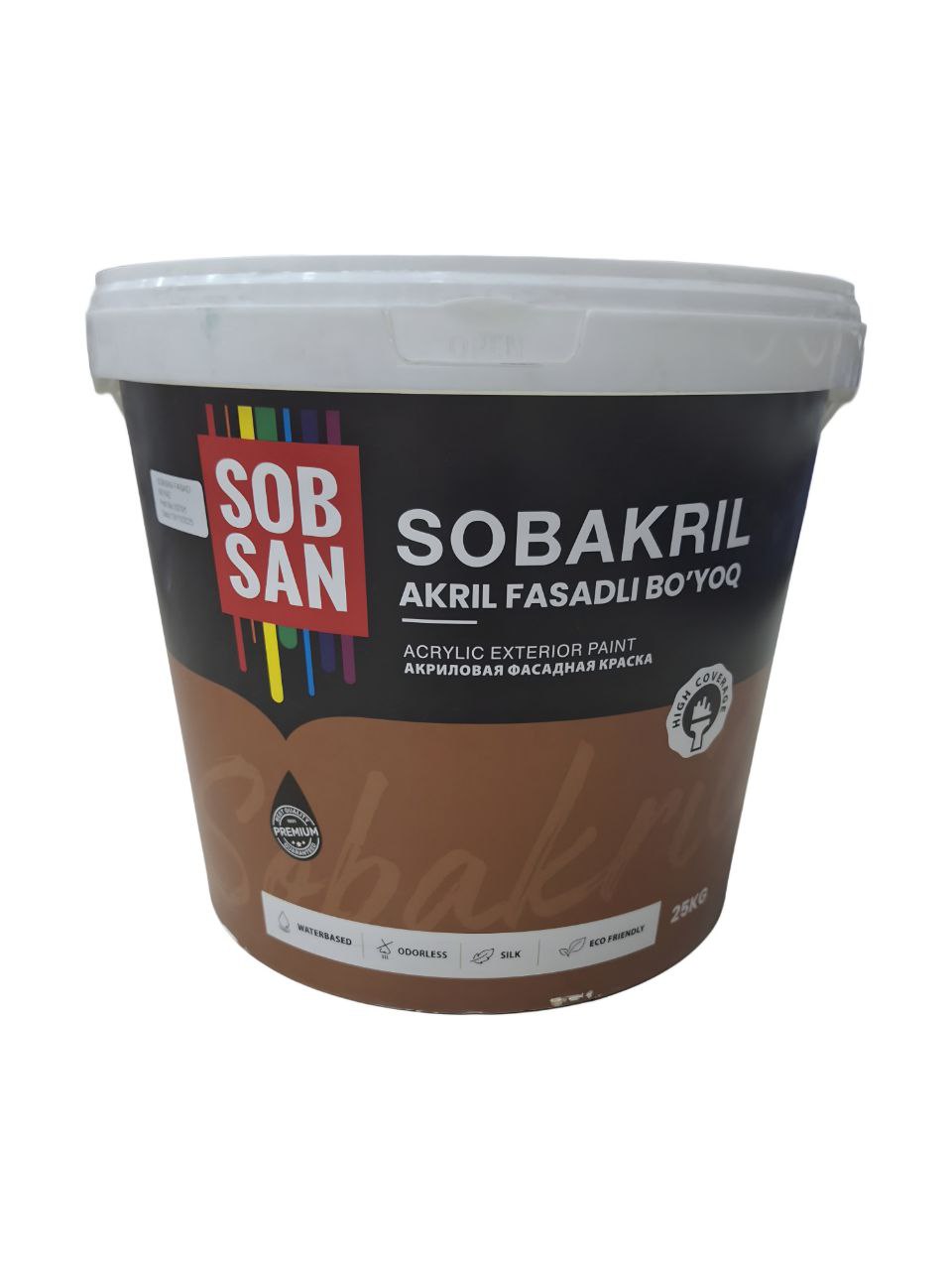 SOBSAN АКРИЛОВАЯ ФАСАДНАЯ КРАСКА 25КГ