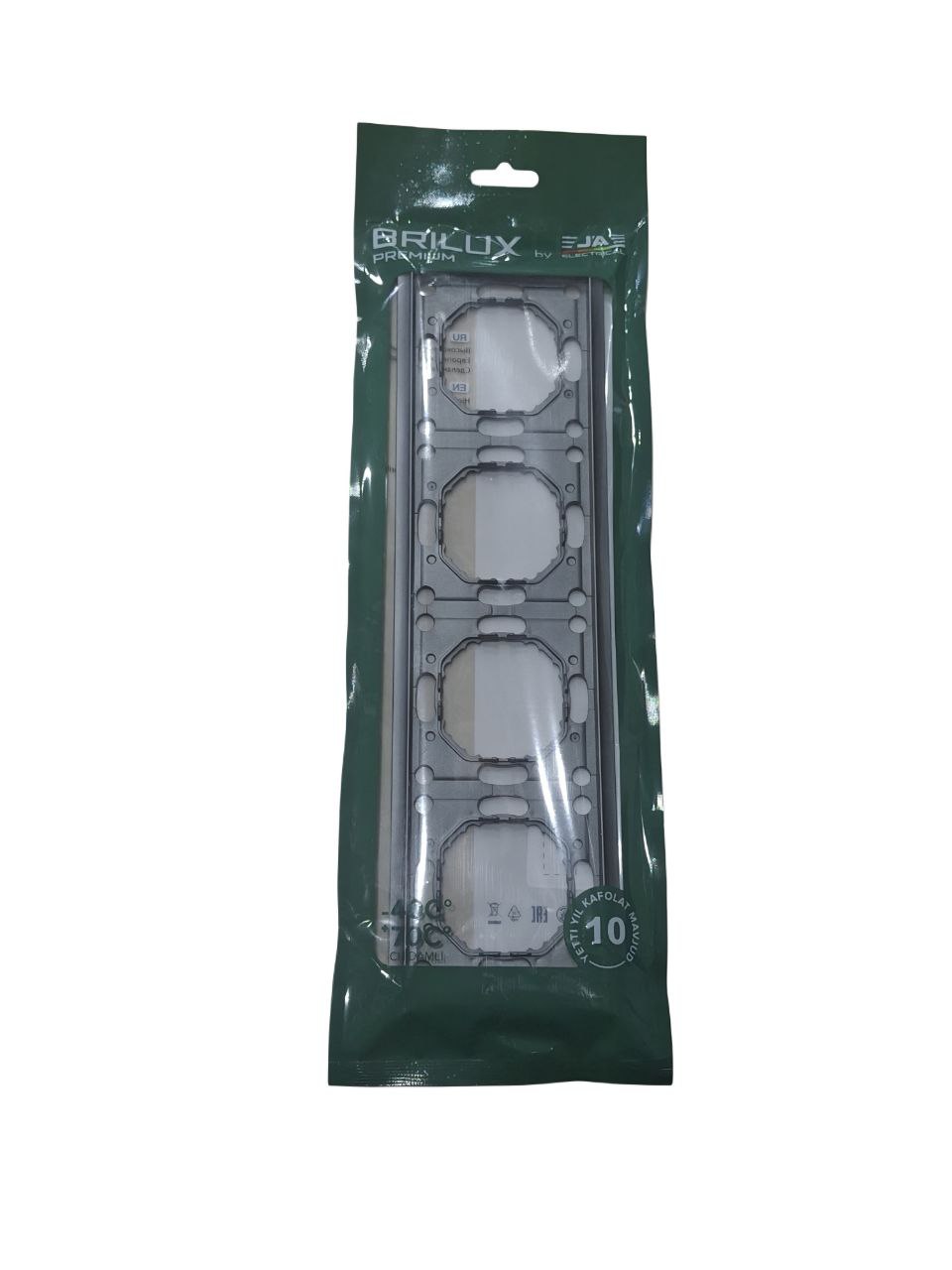 Рамка BRILUX серая (на 4 поста)