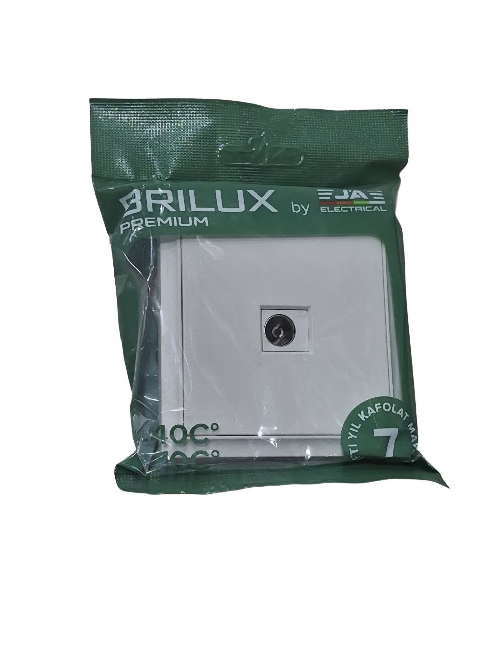 ТВ-розетка BRILUX белая