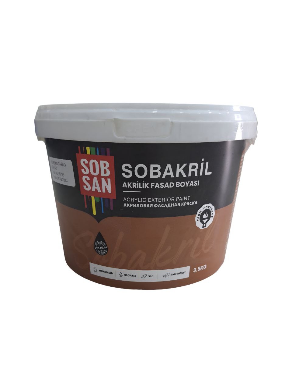 SOBSAN АКРИЛОВАЯ ФАСАДНАЯ КРАСКА 3.5КГ