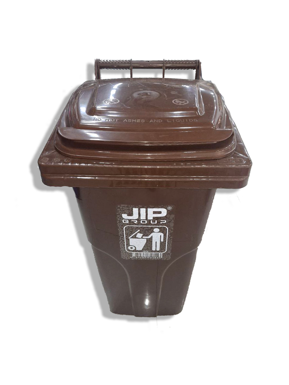 МУСОРНЫЙ БАК НА КОЛЕСАХ КОРИЧНЕВЫЙ 240Л