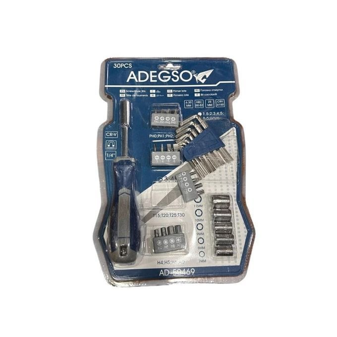 НАБОР ОТВЁРТОК X4 ADEGSO 50469