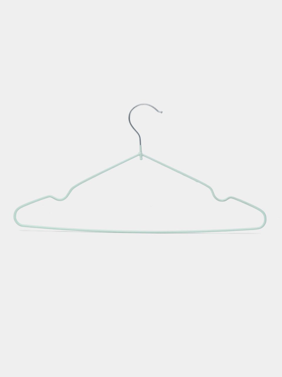 Металлические вешалки, зелёные, набор 8 штук