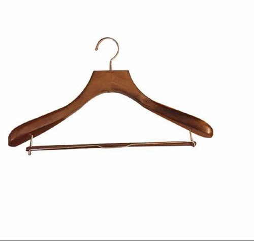 Деревянная вешалка, коричневого цвета