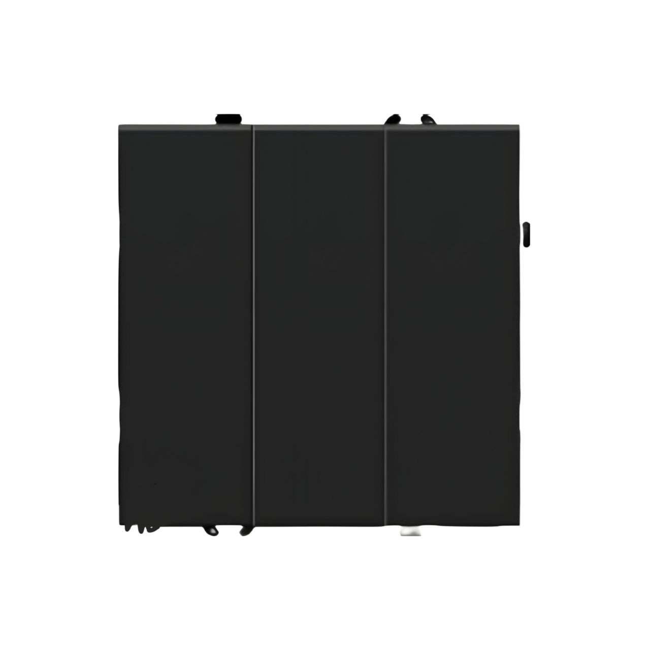 Выключатель BRILUX чёрный (3-клавишный)