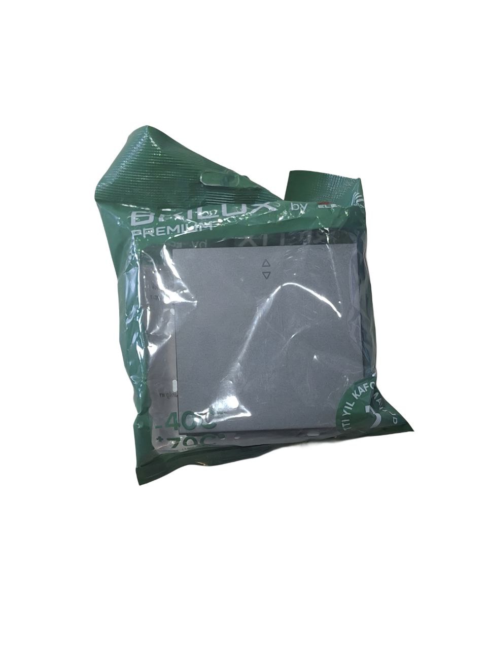 Розетка BRILUX серая (1-местная)