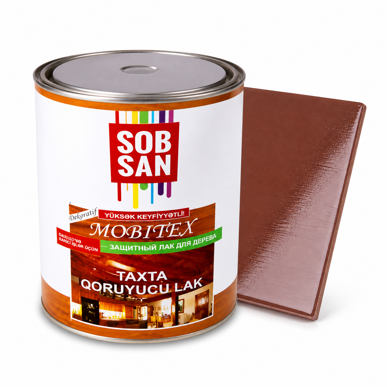ЦВЕТНОЙ ЛАК SOBSAN ДЛЯ ДЕРЕВА 210