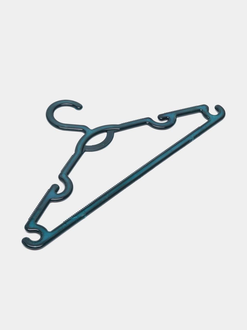 Пластиковые вешалки с плечиками, 10 штук, синие