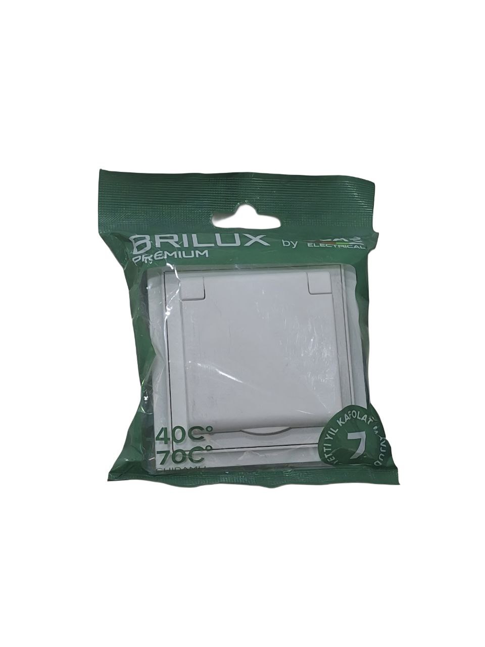 BRILUX БЕЛЫЙ РОЗЕТКА 1 С ЗАГЛУШКОЙ