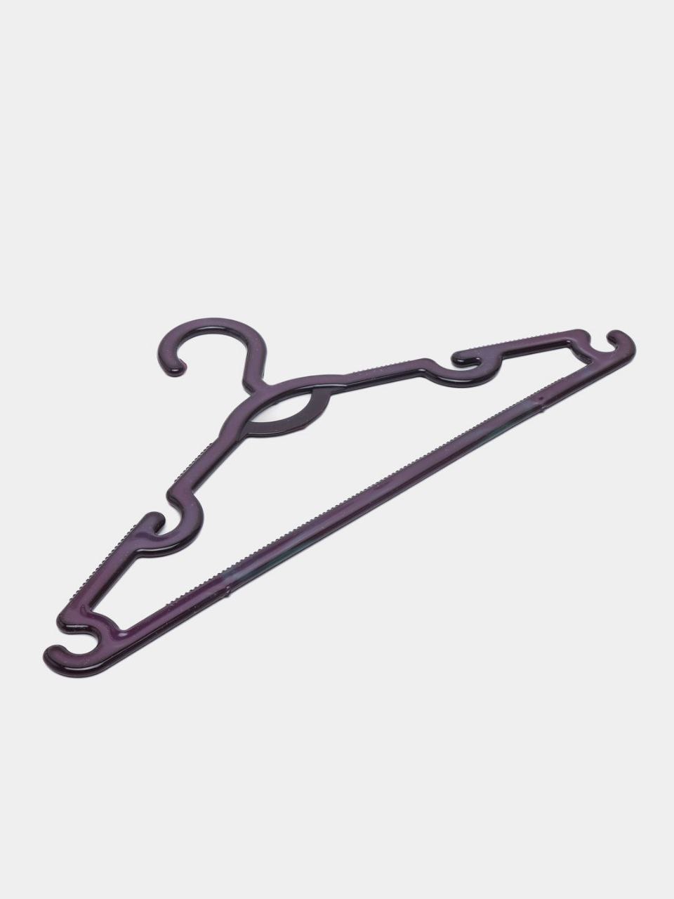 Пластиковые вешалки с плечиками, 10 штук, цвет вишня